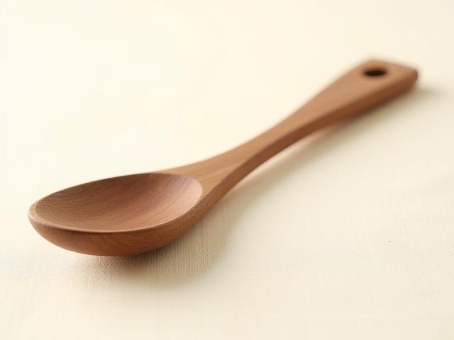 Classic Walnut Stirring Spoon, showcasing its rich grain and smooth finish.